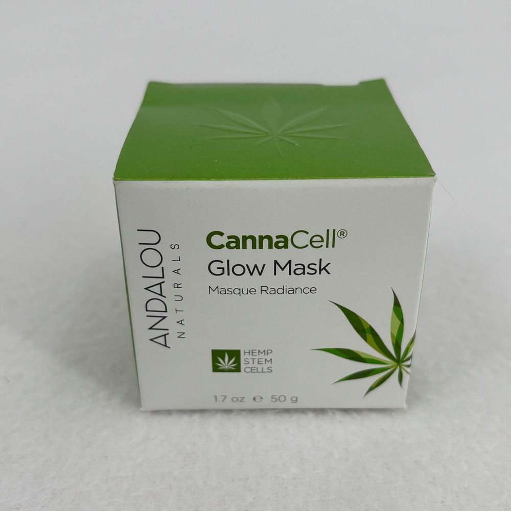 Andalou Naturals CannaCell Glow Mask 1.7 oz Hemp Stem Cells Radiance Masque